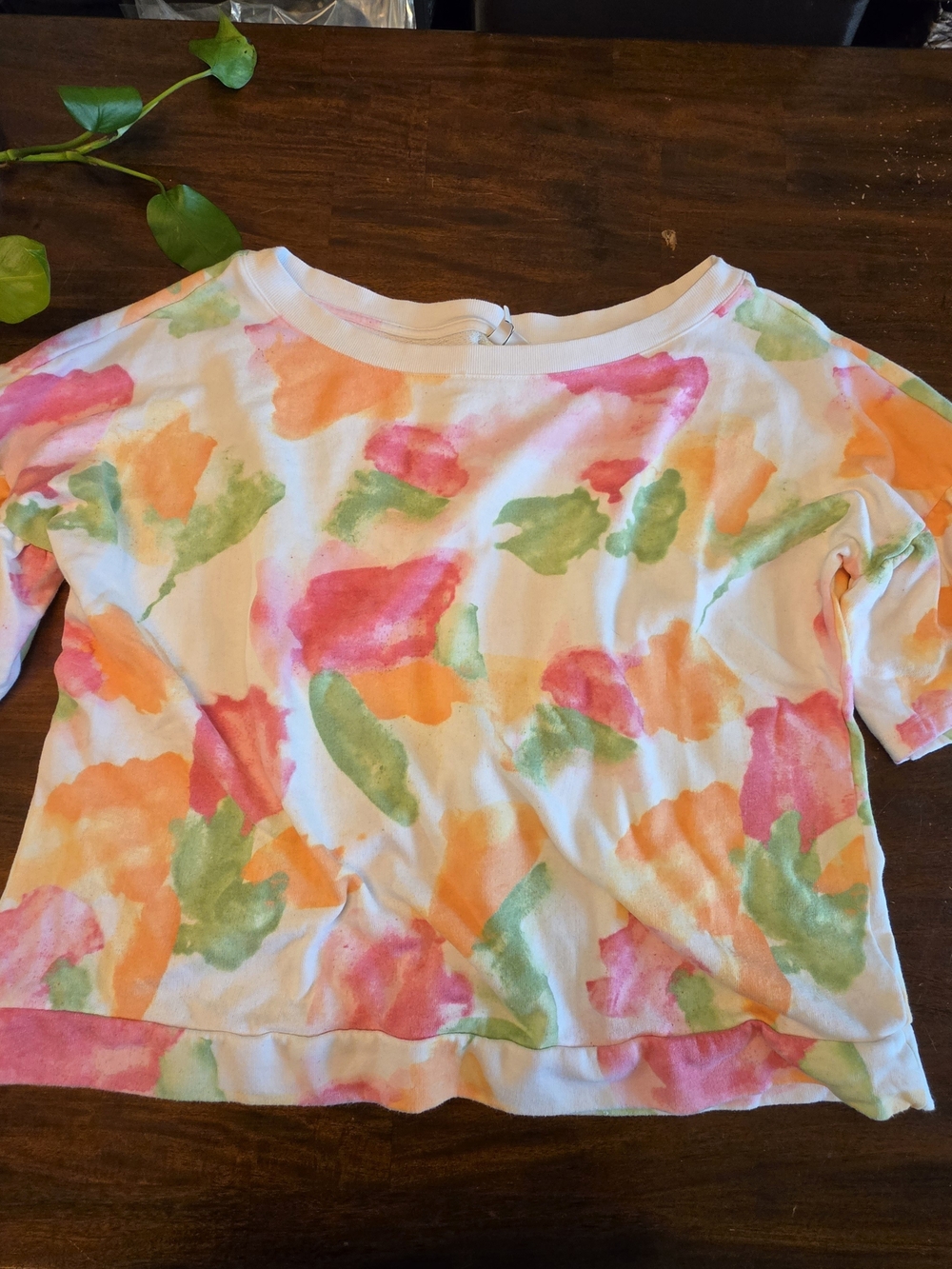 Cato Est. 1946 Colorful Abstract Floral Blouse 18W/20W